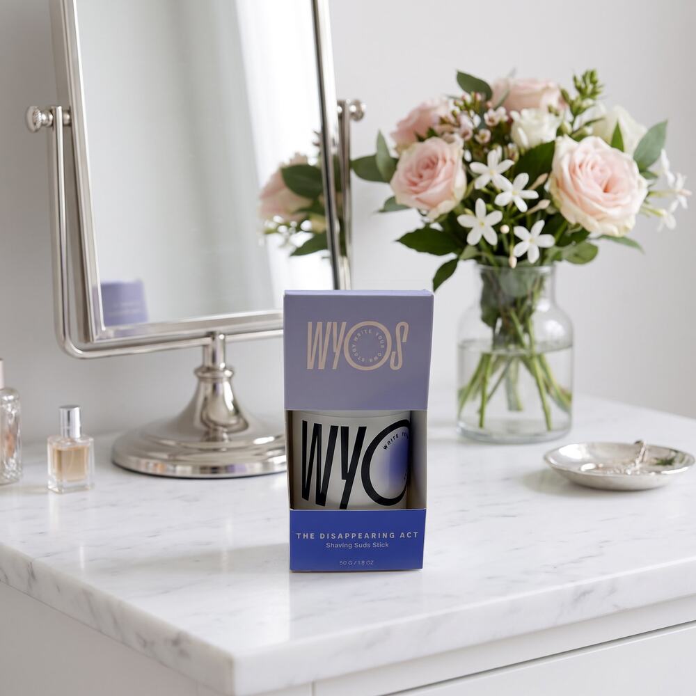 WYOS The Disappearing Act Shaving Suds Stick 1.8 oz 50g NEW